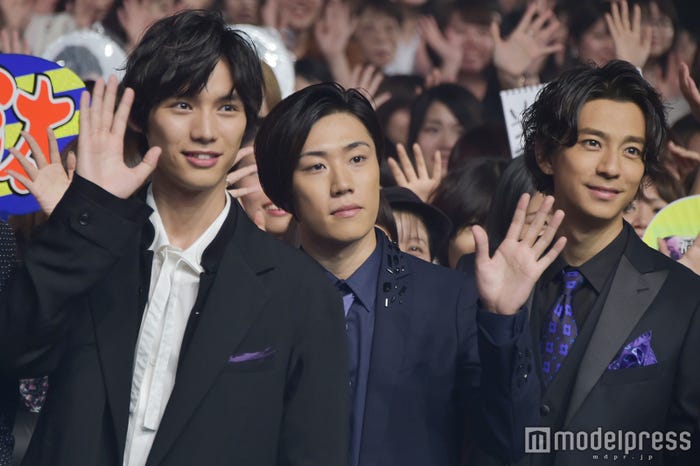 (左から)福士蒼汰、早乙女太一、三浦翔平 (C)モデルプレス