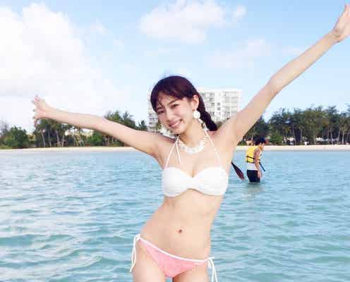 「non-no」モデル岡田紗佳、ビキニでグアム旅をナビゲート 中国語の才能も発揮しさまぁ~ず大竹、バナナマン日村と意気投合