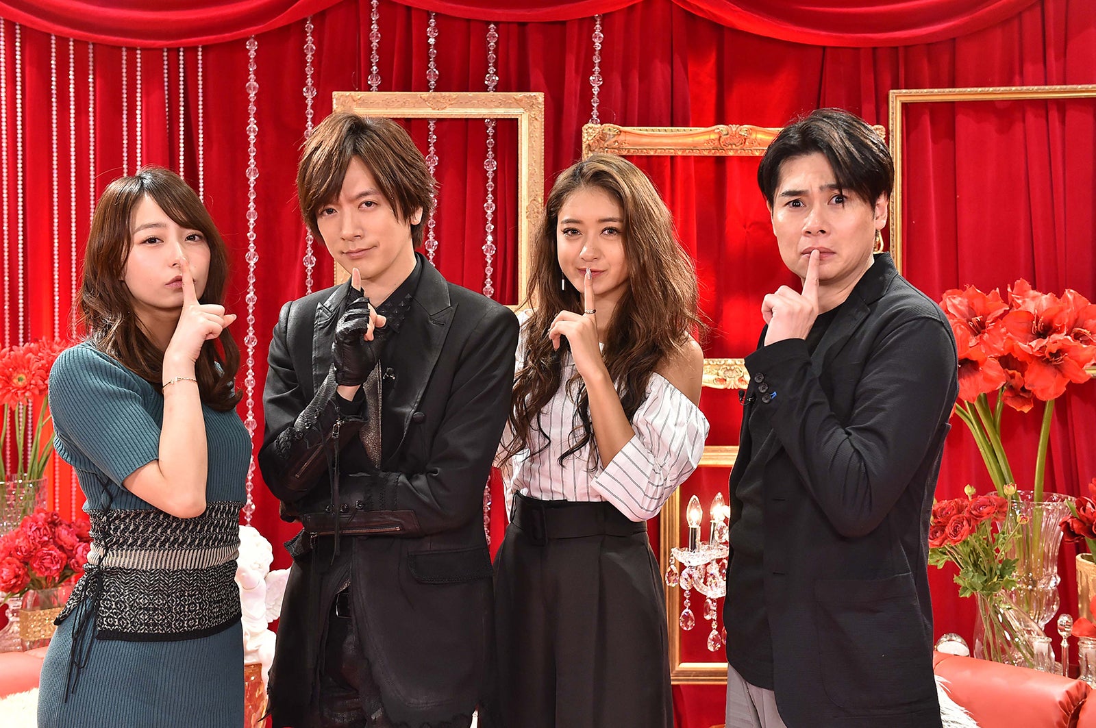 （左から）宇垣美里アナウンサー、DAIGO、池田美優、吉村崇（C）TBS