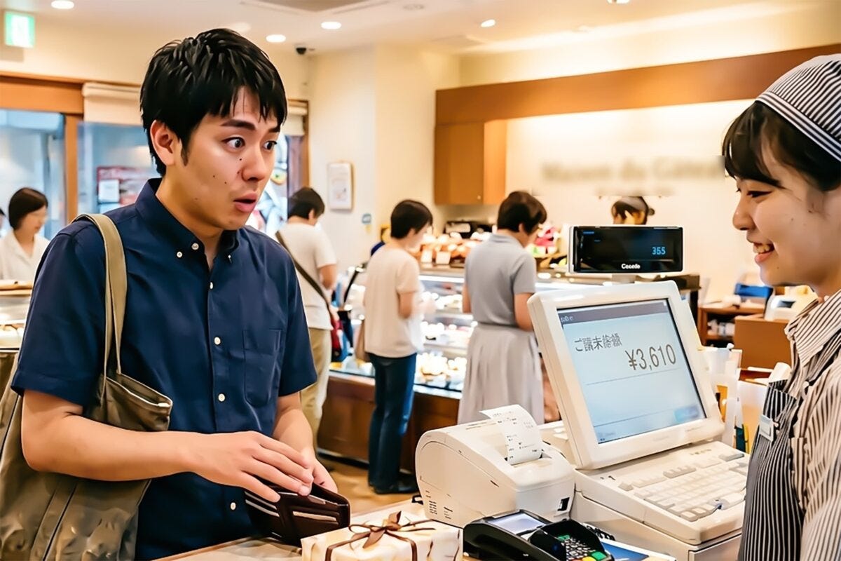 ケーキ屋・会計・レジ