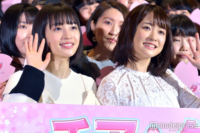 (左から)広瀬すず、大原櫻子(C)モデルプレス
