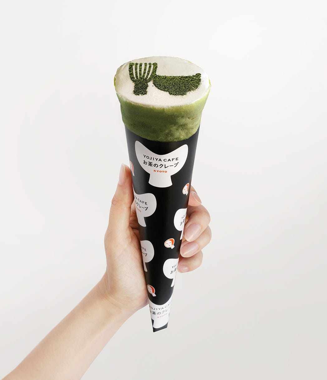 京都によーじやカフェのクレープ専門店が誕生、宇治抹茶の味を堪能できる上品“お茶クレープ”