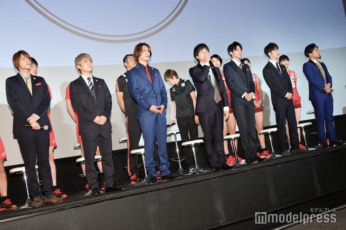 (左から)中間淳太、神山智洋、藤井流星、重岡大毅、小瀧望、濱田崇裕、桐山照史(C)モデルプレス