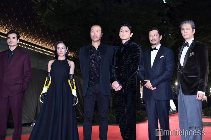 尚玄、Awich、半野喜弘監督、眞栄田郷敦、池内博之、加藤雅也(C)モデルプレス