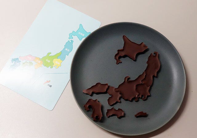 キャンドゥ　チョコモールド　日本地図型