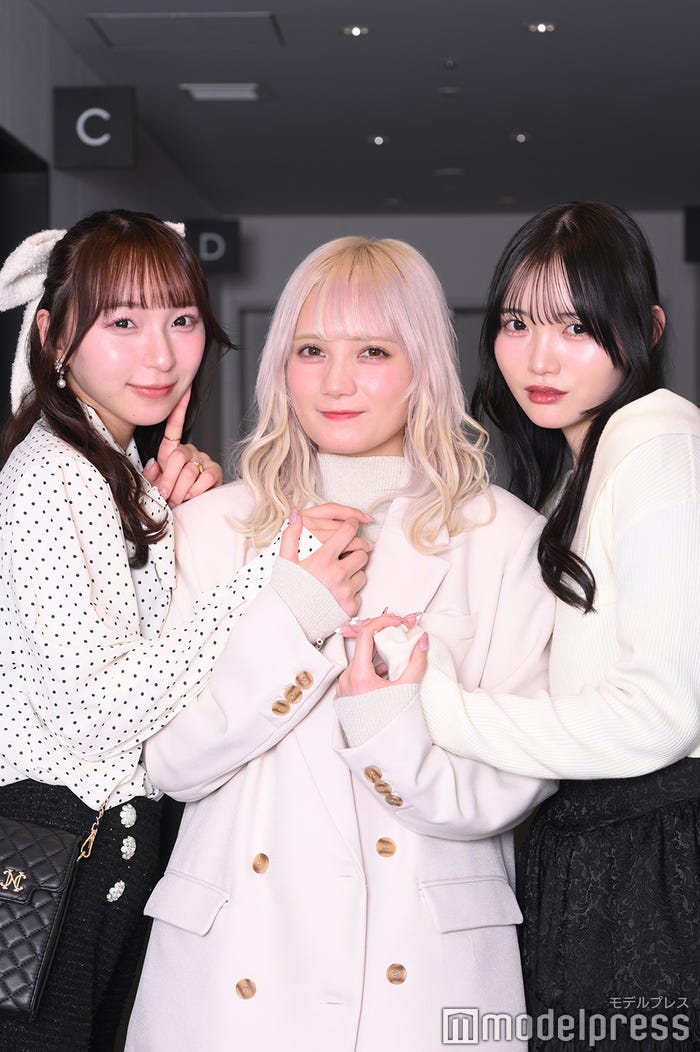 塩川莉世/SWEET STEADY、宮野静/CANDY TUNE、真鍋凪咲/CUTIE STREET(C)モデルプレス