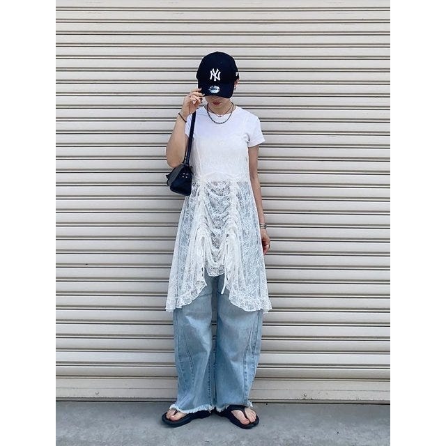 白Tシャツ コーデ 白Tシャツコーデ5
