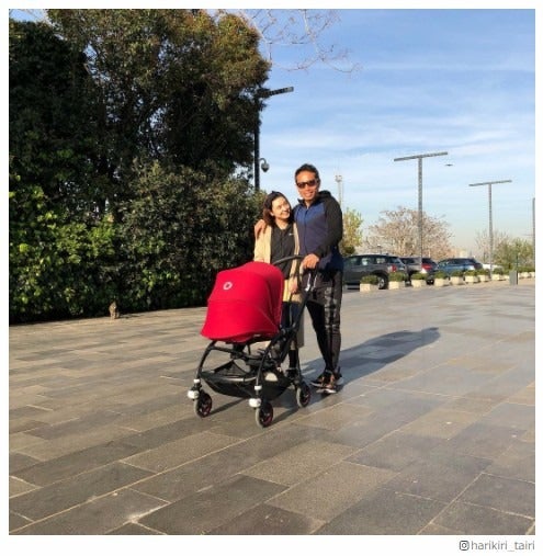 平愛梨＆長友佑都選手、仲良し“家族ショット”を公開　息子の将来にも言及