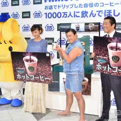 ミミップくん、西山茉希、スギちゃん、ミニストップ株式会社・阿部信行社長