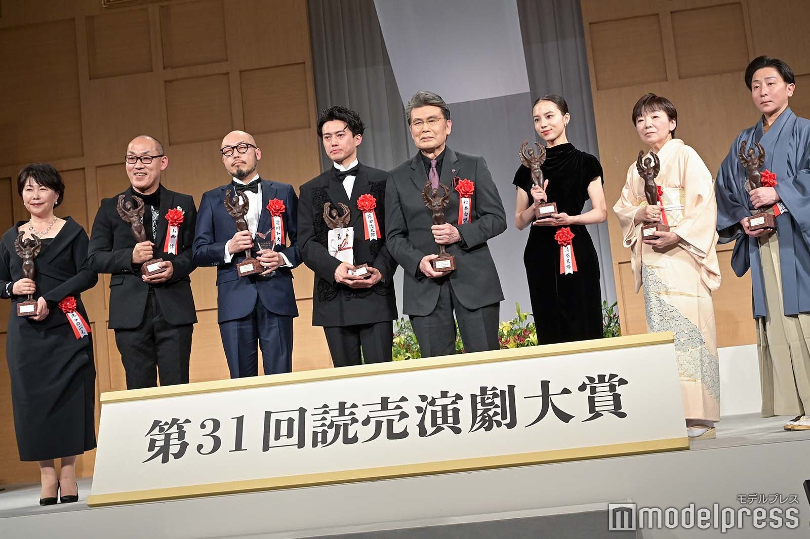 池谷のぶえ、山西惇、前川知大、藤田俊太郎、松本白鸚、清原果耶、松井るみ、中村芝のぶ
（C）モデルプレス