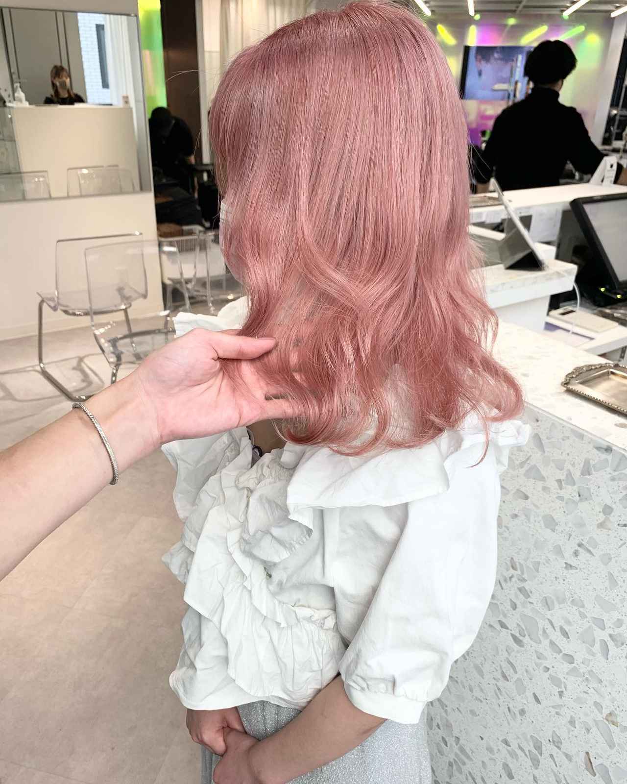 淡ピンクヘアカラー が人気 いまの季節にピッタリ モデルプレス