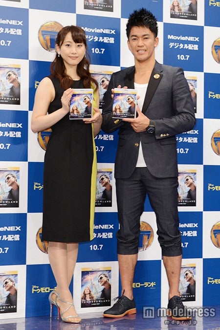 映画『トゥモローランド』MovieNEX・デジタル配信・発売記念イベントに出席した松井玲奈、武井壮