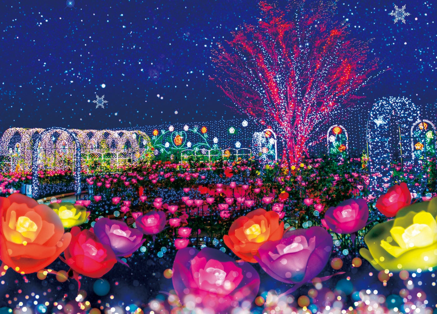 あしかがフラワーパーク「光の花の庭」／画像提供：北関東三県広域観光推進協議会