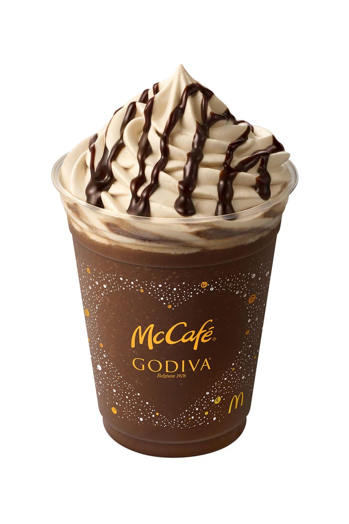 ゴディバ チョコレートエスプレッソフラッペ/画像提供:日本マクドナルド