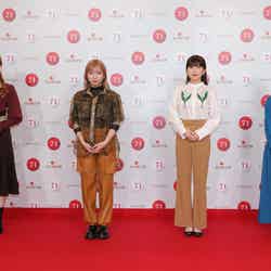 Little Glee Monster（左から）かれん、MAYU、manaka、アサヒ／リハーサル時撮影（C）NHK