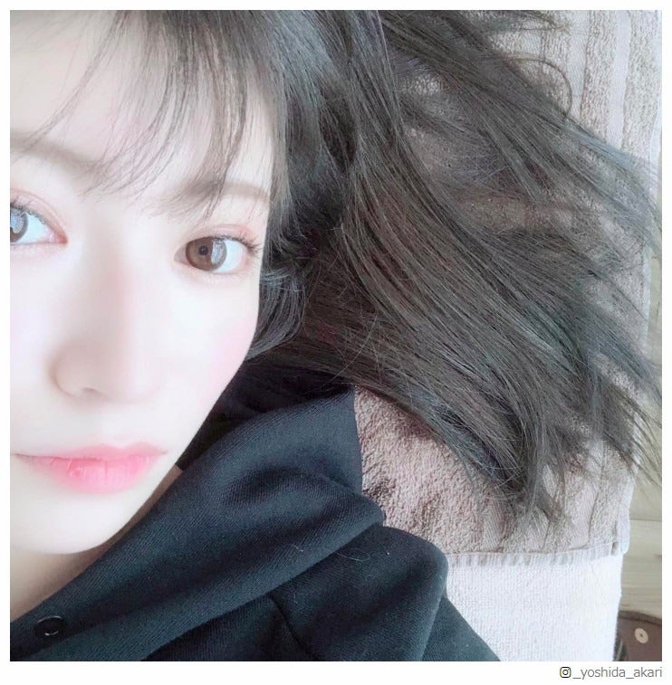 NMB48吉田朱里、透明感溢れるドアップショットでヘアチェンジ報告