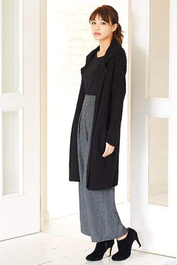 ヘリンボーンワイドパンツ「Re:EDIT by GALSTAR」2,998円（税込）／画像提供：Re:EDIT by GALSTAR