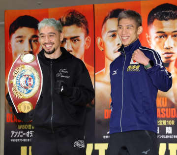 飯村樹輝弥 初の世界戦に笑顔 王者・アンソニー・オラスクアガの誉め言葉に呼応「イケメンだと思うが、笑顔で勝ったなと」