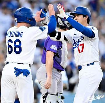 ドジャースが執念サヨナラでMLB最速60勝到達！今季初延長戦でラッシングが決めた！大谷翔平は19号逆転2ラン含む3安打4打点の大暴れ