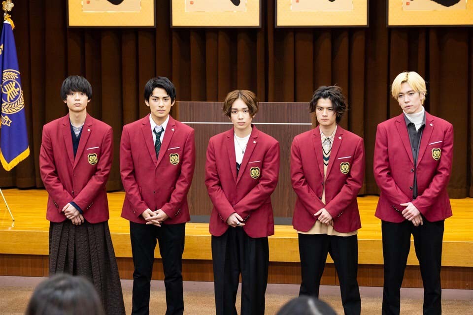 水沢林太郎、藤枝喜輝、宮世琉弥、藤原大祐、内藤秀一郎「イケメン道～美南学園物語～」（C）テレビ朝日