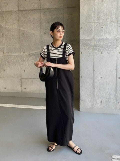 ボーダー　Tシャツ　コーデ　夏