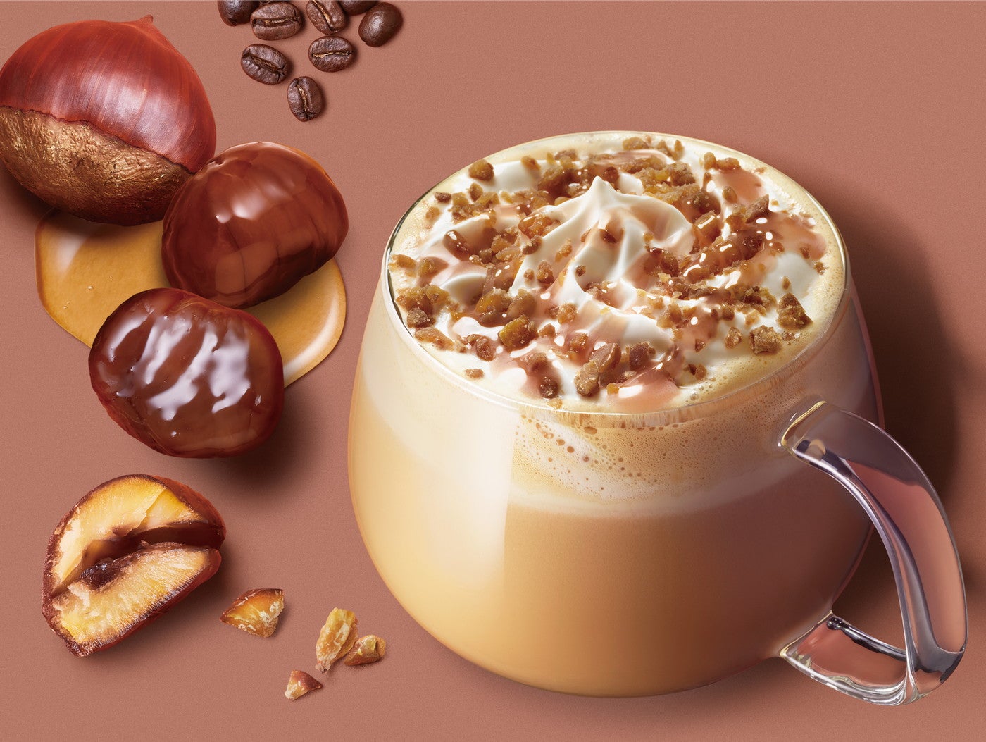 モンブラン ラテ／画像提供：スターバックス コーヒー ジャパン