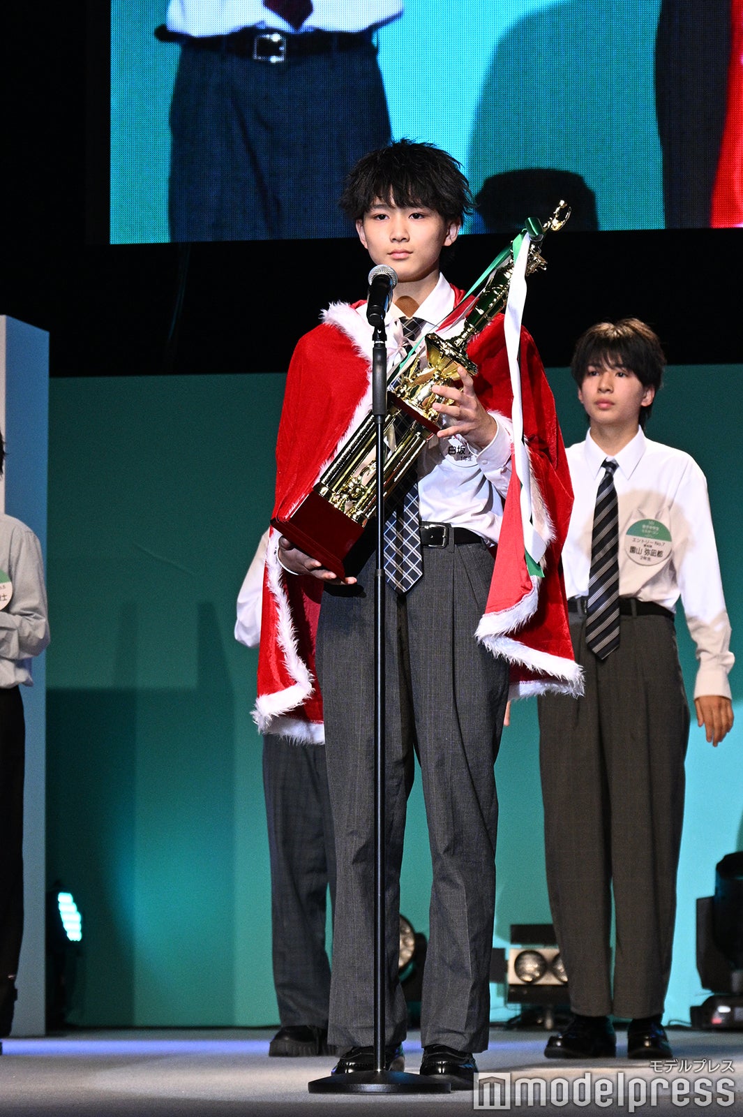 白坂洵葵くん「男子中学生ミスターコン2025」ファイナル審査より（C）モデルプレス