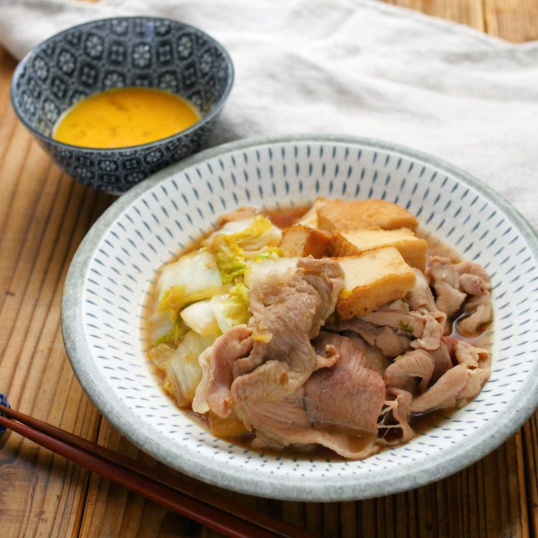 ごはんがすすむ♪白菜と豚肉のすき焼き風炒め