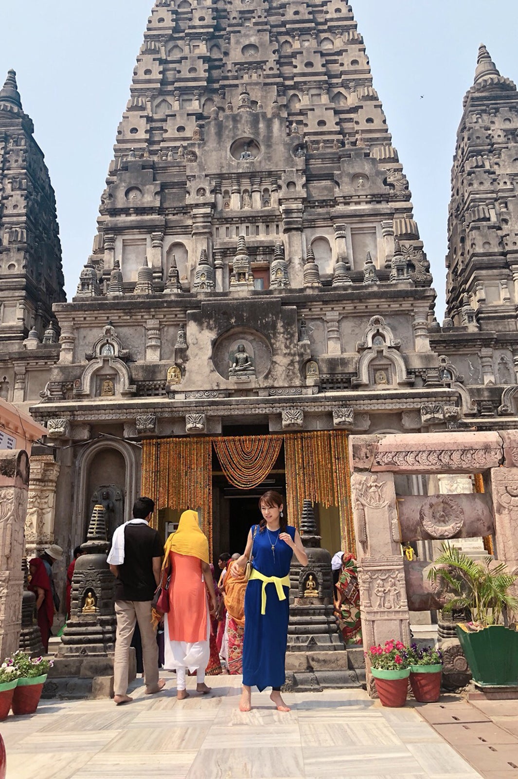 マハーボディ寺院にて （画像提供：所属事務所）