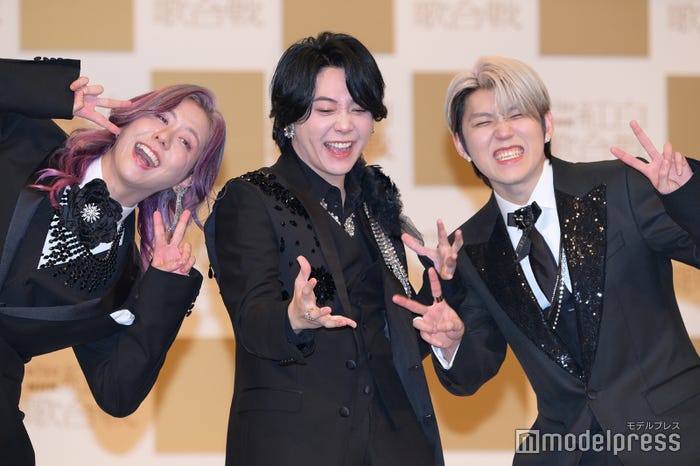 藤澤涼架、大森元貴、若井滉斗/Mrs. GREEN APPLE(C)モデルプレス