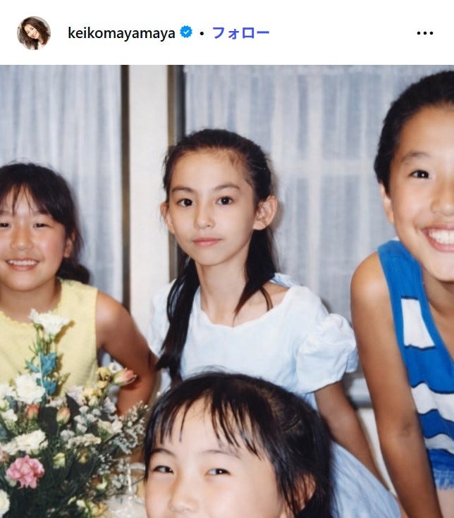 真山景子Instagramより