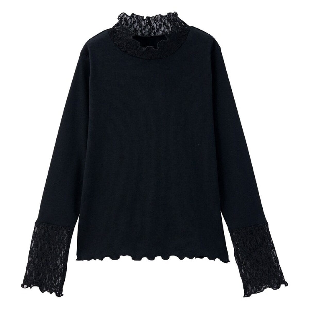 しまむらのシアーレースプルオーバー（田中里奈）