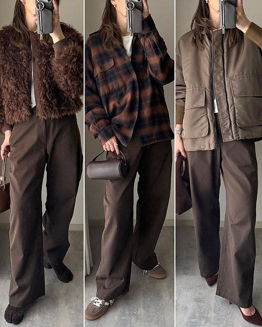 ユニクロ カーブパンツ コーデ ユニクロのカーブパンツのコーデ2