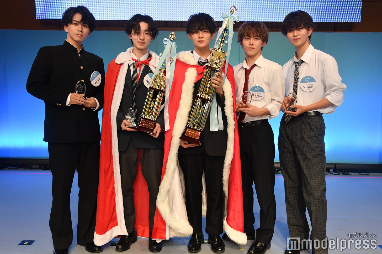 廣居永真くん、大枝晴大くん、船山恭兵くん、國本陽斗くん、矢口昂歩くん（C）モデルプレス