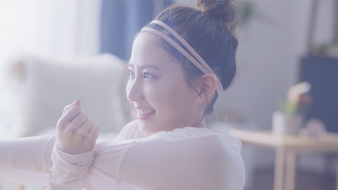 河北麻友子出演WebCM（提供写真）