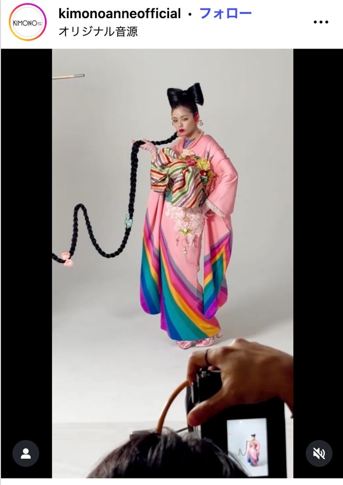 KIMONOanne.公式Instagramより