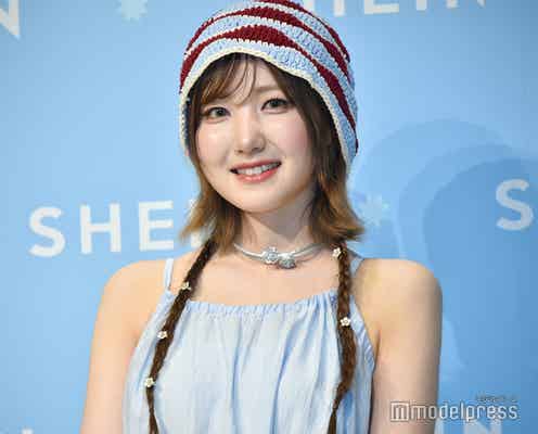 SAY MY NAME本田仁美、夏全開キャミで肌見せ&個性派三つ編みスタイル披露 SHEIN夏モデルに就任