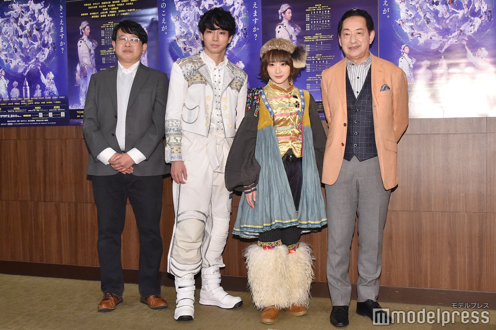 毛利亘宏氏、矢崎広、生駒里奈、毛利衛氏（C）モデルプレス