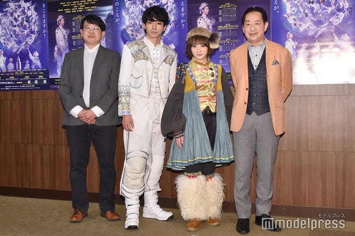 毛利亘宏氏、矢崎広、生駒里奈、毛利衛氏(C)モデルプレス