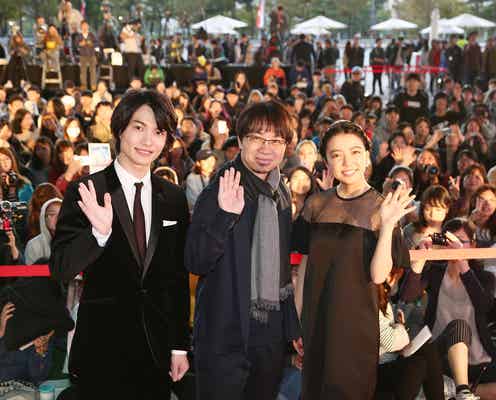 「君の名は。」神木隆之介＆上白石萌音、韓国の熱気に驚き　釜山国際映画祭に登場