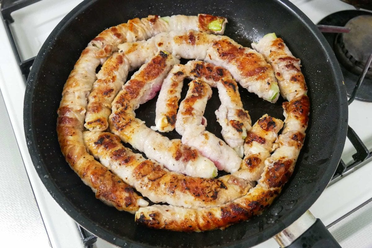 長ねぎのとぐろ焼き