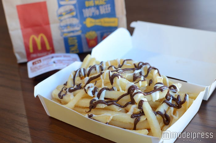 「マックチョコポテト」が完成!(C)モデルプレス(商品提供:マクドナルド)