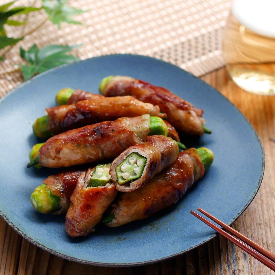 梅でさっぱり!オクラの豚肉巻き
