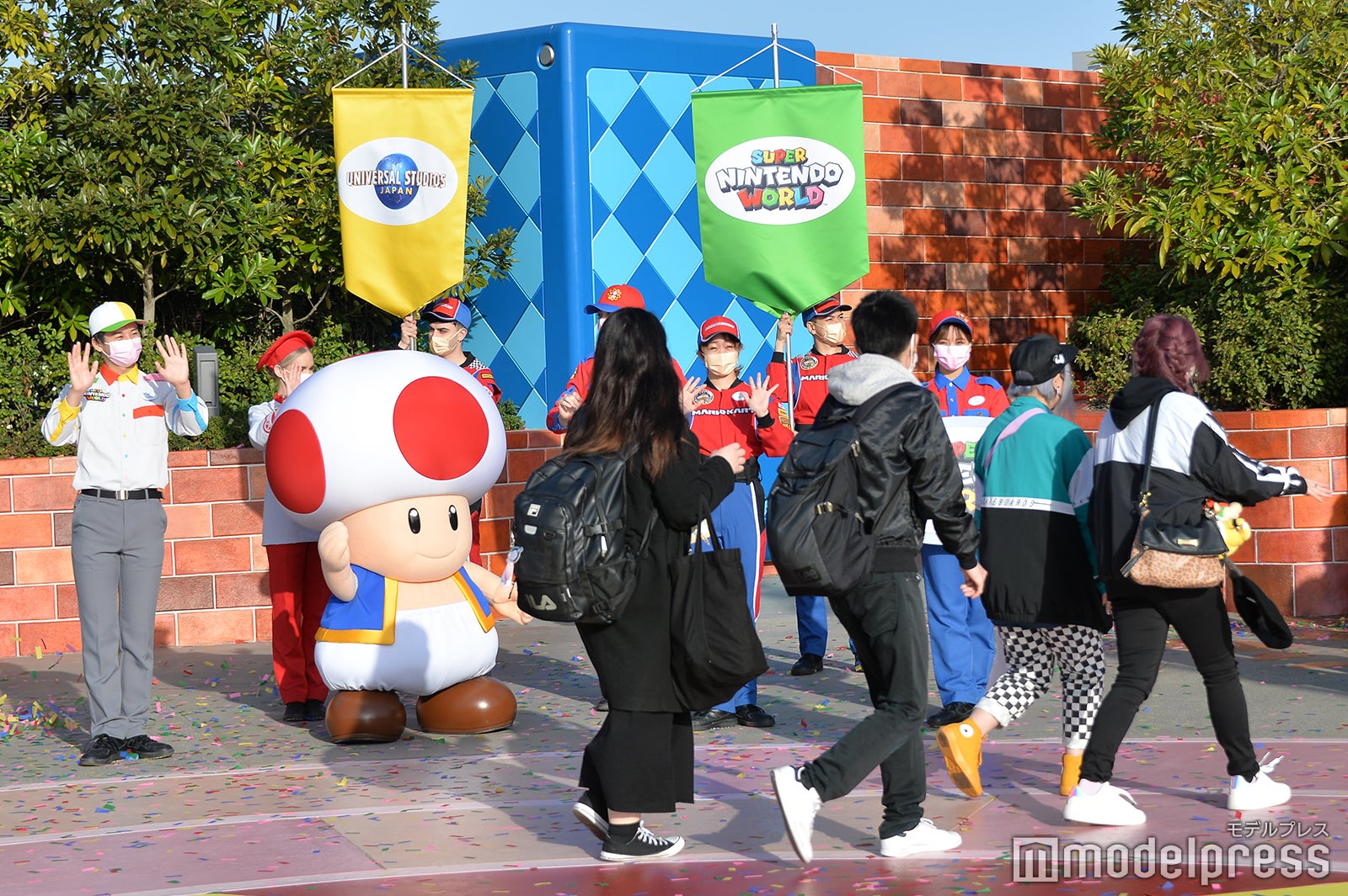 ゲストを出迎えるキノピオ（C）モデルプレス