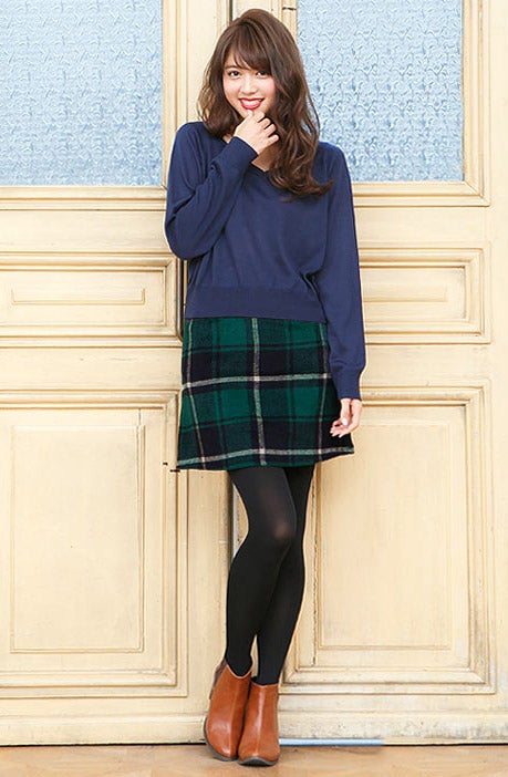 起毛フェイクウールミニスカート「神戸レタス」2690円（税込）／画像提供：神戸レタス