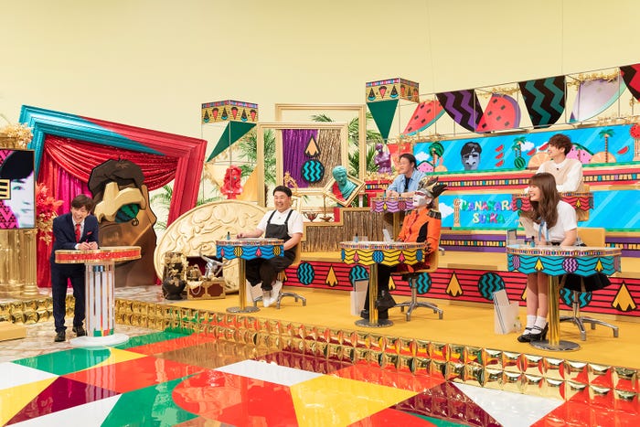 後藤輝基、岩尾望、稲田直樹、デーモン閣下、河井ゆずる、渋谷凪咲(画像提供:読売テレビ)