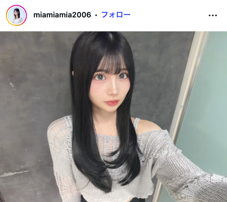 藤田みあInstagramより