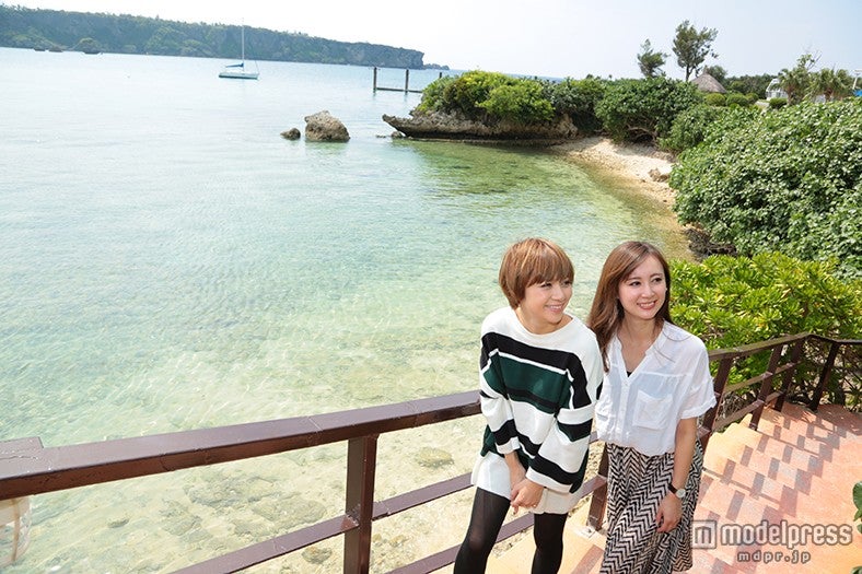 「ANAインターコンチネンタル万座ビーチリゾート」敷地内のプライベートビーチ