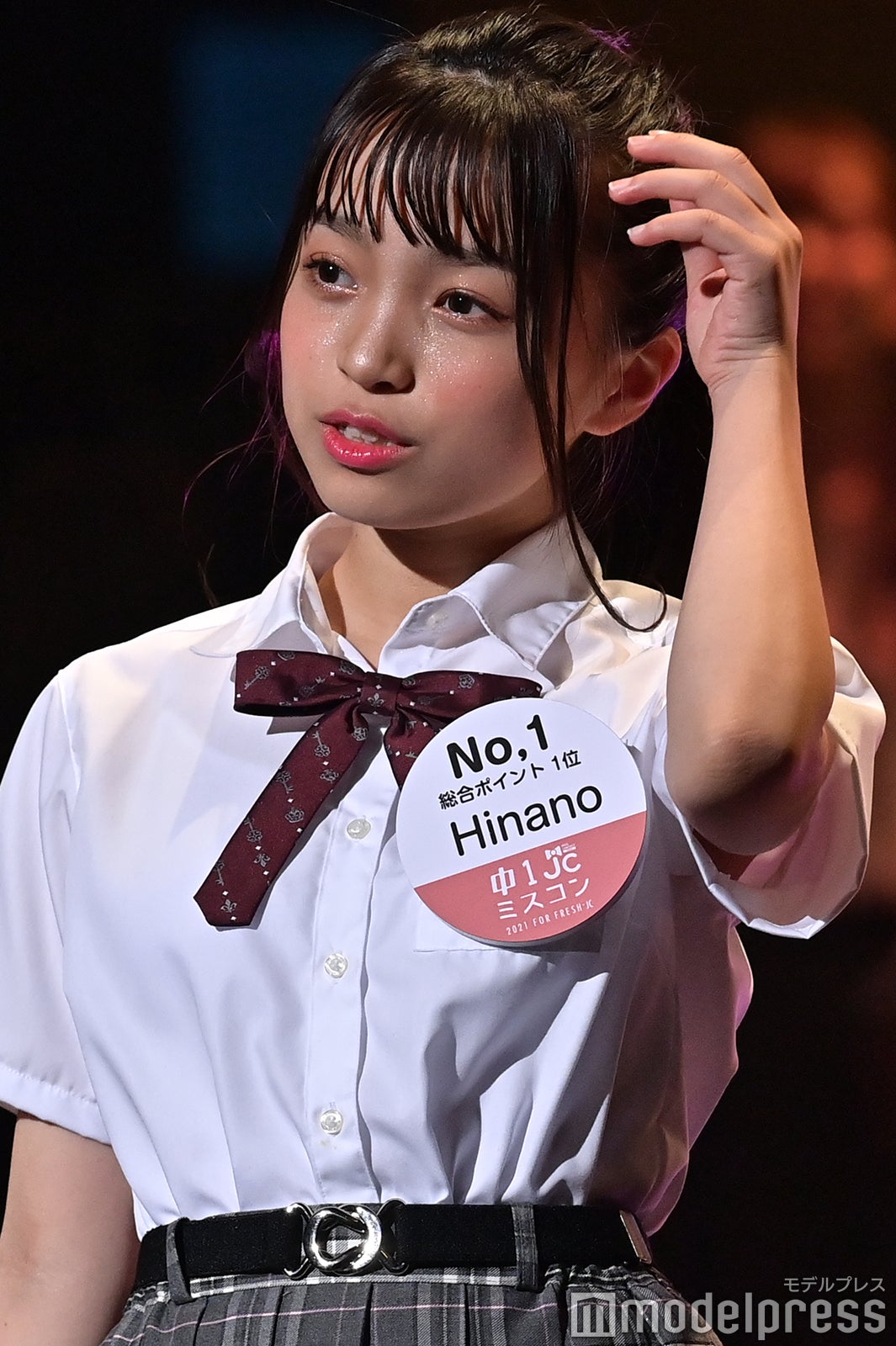 「中一ミスコン2021」準グランプリ・Hinanoさん（C）モデルプレス