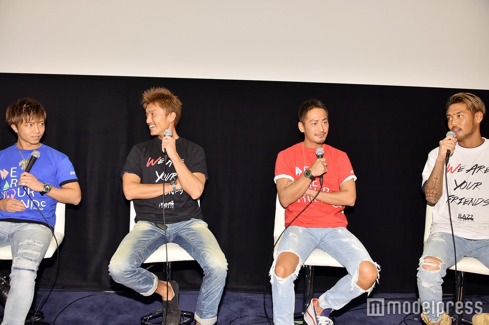 （左から）RYUJI、TAKA、SHINTARO、ARATA（C）モデルプレス
